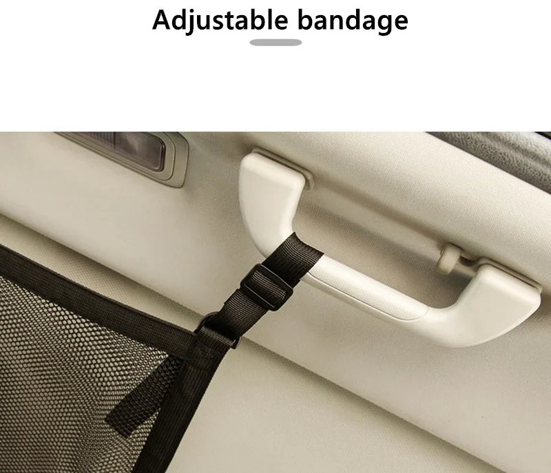 SUV Auto Dach Cargo Net Lagerung Tasche Atmungsaktive Mesh Decke Organizer Starke Tragende Platzsparende Innen Zubehör Fit – Detail 9
