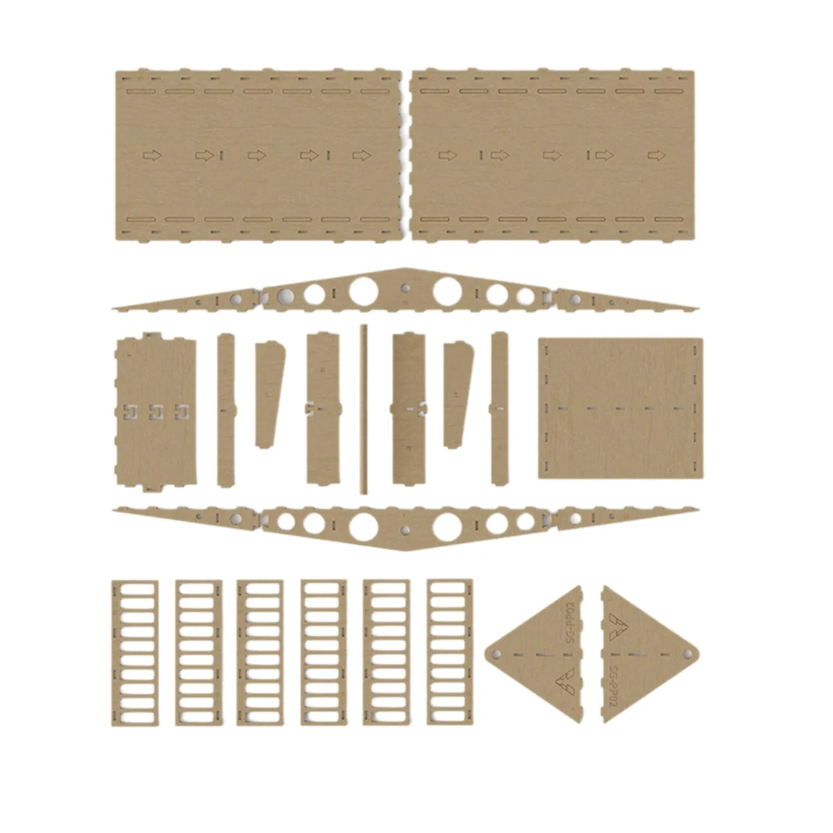 Y34A ไม้จําลอง Off-Road อุปสรรคสําหรับ 1/16 1/18 1/24 RC Crawler รุ่นรถผู้ใหญ่ของเล่นเด็กประกอบ Prop -PP04