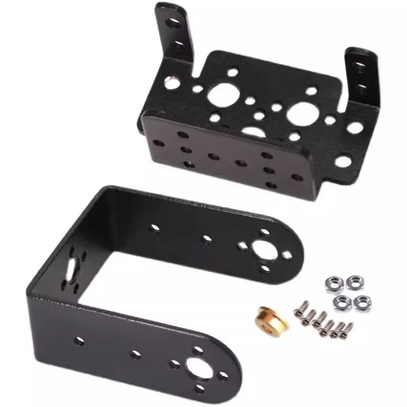 1set 2 DOF Short Pan And Tilt Servos Bracket Sensor Mount Kit For  Compatible MG995 Wholesale Retail