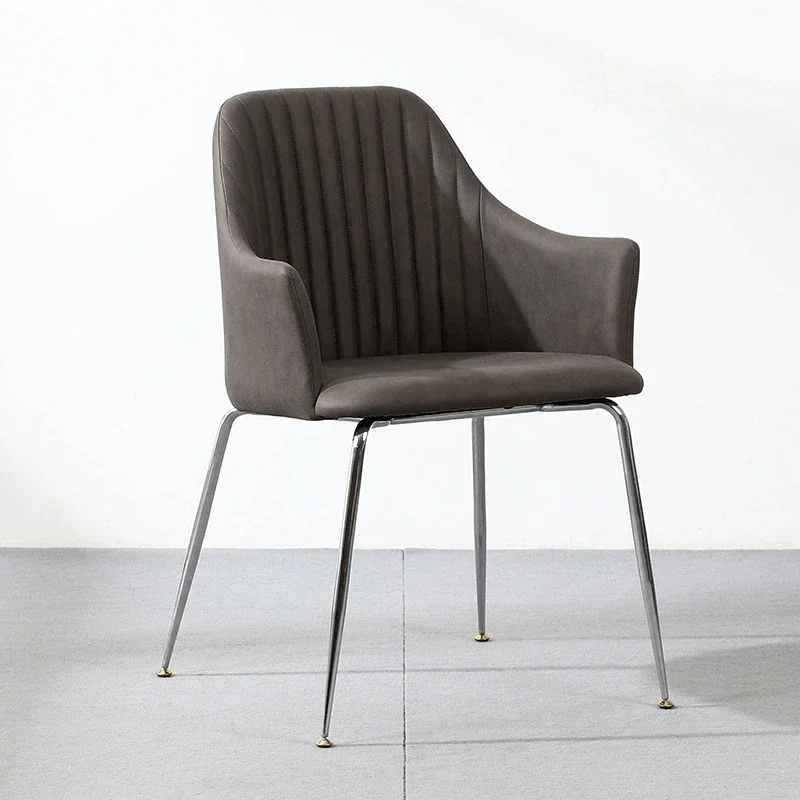 

For Modern Velvet Fabric Restaurant Kitchen Room Chair Upholstered Accent Leisure Dinner Dining Chairs with Metal Legs