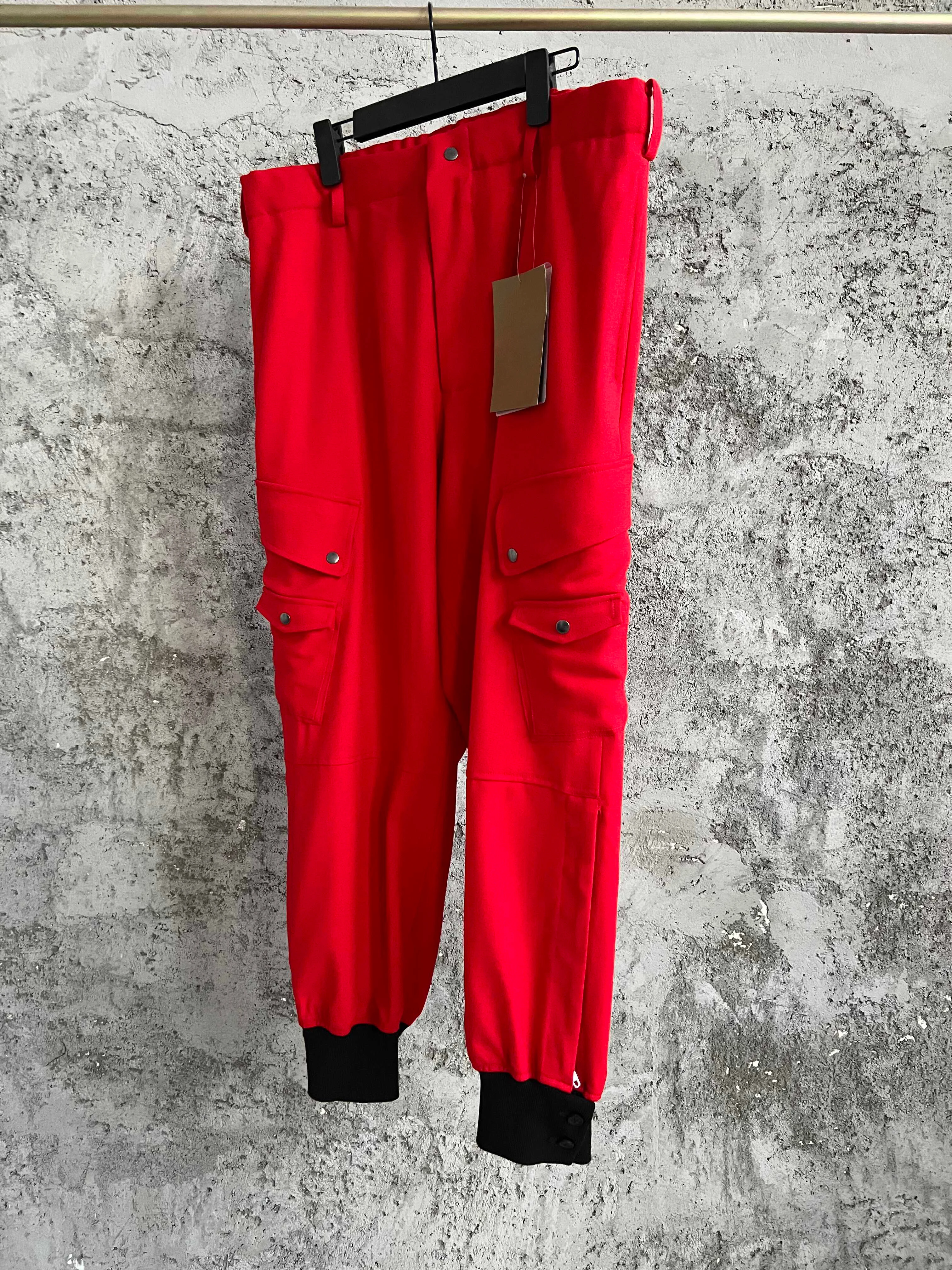 TOP-YAMAMOTO Original harmonious Pressure Human Disconformity Dragon Denim double-layer overlapping patchwork skirt Pants man