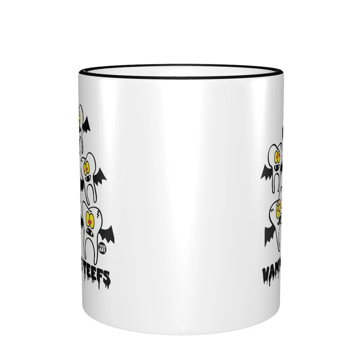 New Arrival VAMPIRE TEEFS Merch Mug Kawaii Cartoon Teeth Helloween Tea Cup