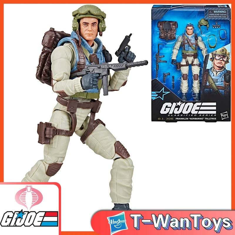 

Ship Now, Hasbro G.I. Joe Classified Series #115, Franklin "airborne" Talltree 6-Inch Action Fiugre Includes 10 Accessories