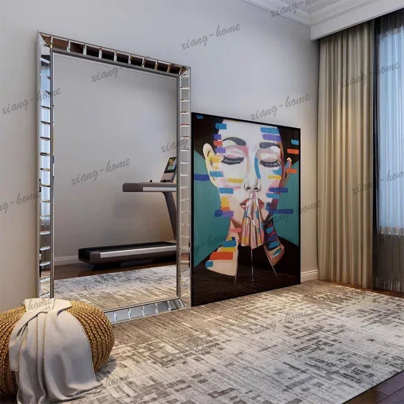 Best Sellers Luxury Big Mirror Bathroom Shower Art Modern Mirror Square Garden Full Body Standing Star Funky Espelhos Living Roo