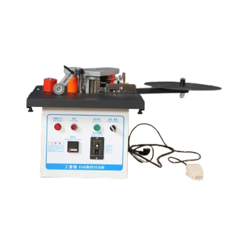 Portable Mini Edge Bander for Straight and Curve Edge Panel Edge Manual Curved Round Edge Banding Machine Woodworking Tools