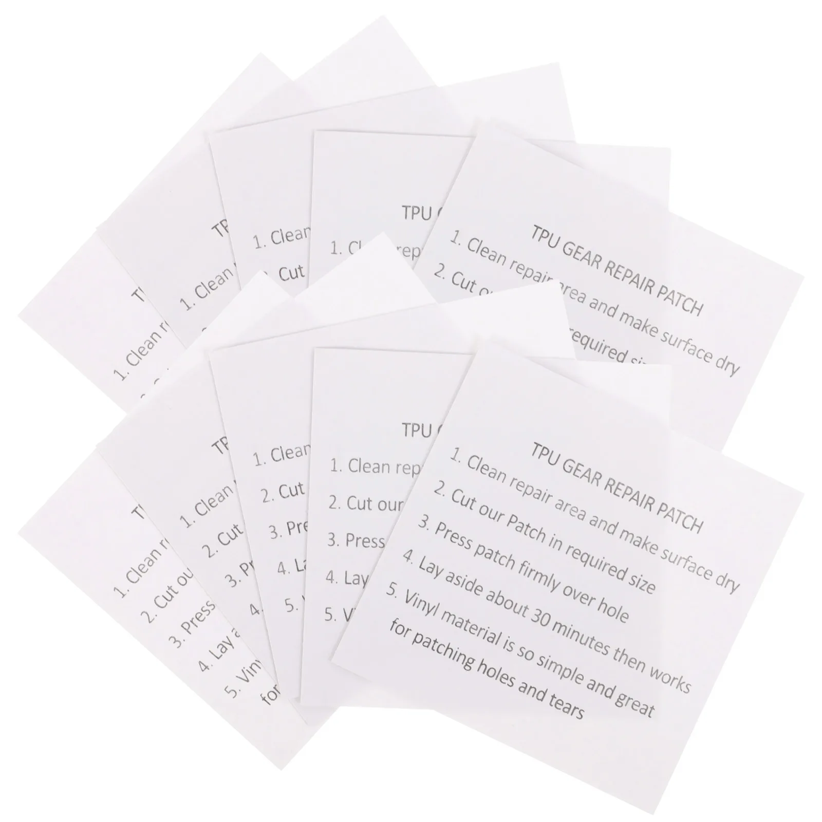 

25pcs Tent Repair Patch Tpu Sturdy Leakproof Adhesive Patches For Inflatable Boat Kayak Air Mattress Raincoat Outdoor Gear