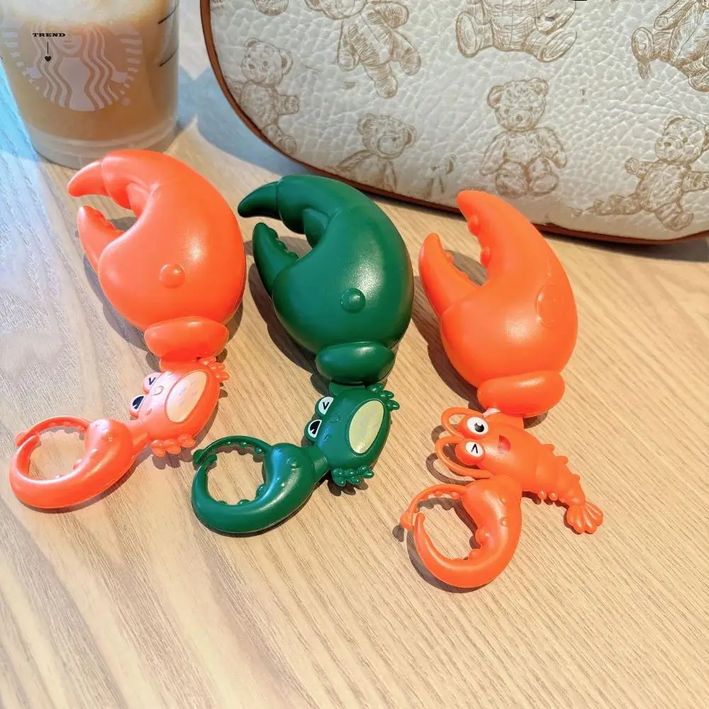 

Cartoon Animals Crab Claw Bite Hand Toy 3D Crafts Kawaii Lobster Key Pendant Key Decoration Funny Handbag Hanging Ornaments