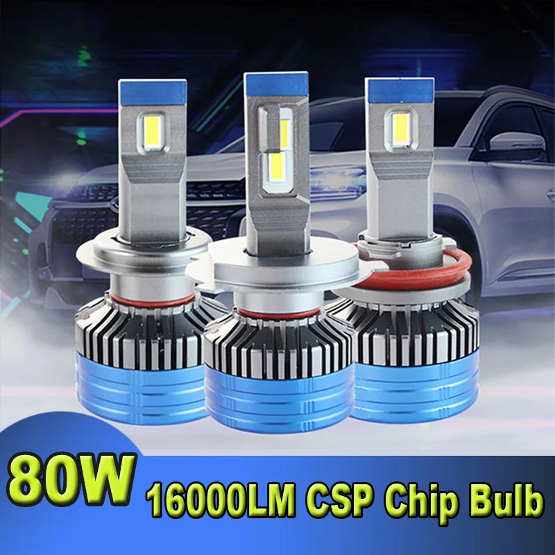 

2pcs Car Lights 120W H7 H4 Led Canbus 20000LM High Power Headlight H1 H8 H11 H16 9005 Hb3 Hb4 9012 H13 9007 Led Bulb Turbo Lamp