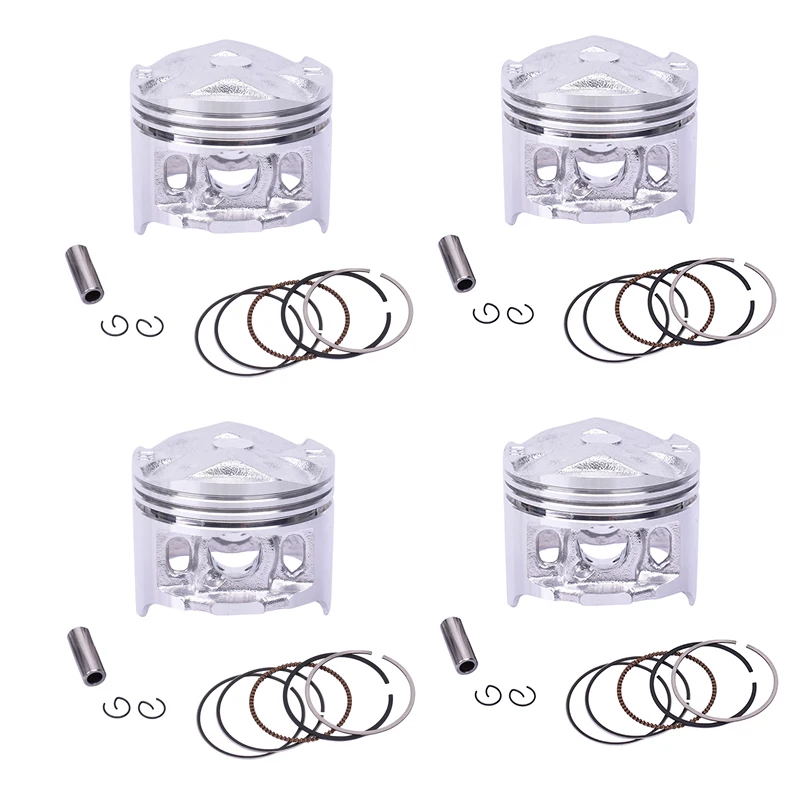 1/4set STD ~ +100 48.5 48.75 49 49.25 49.5 Motorcycle Piston Rings Kit Set For HONDA CBR 250 CBR250 MC 19 MC19 KY1 13101-KY1-010