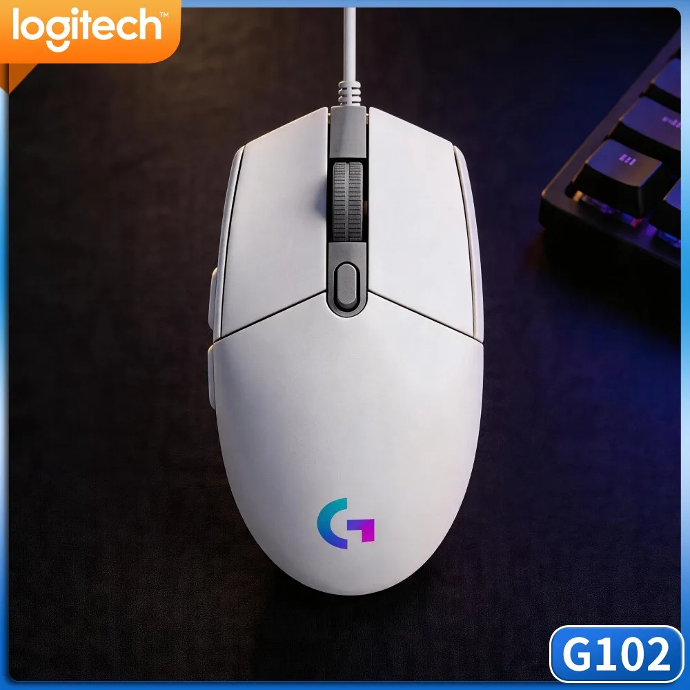 Logitech G102 Prodigy Gaming Mouse,Wired Connection Free Of Battery Charge,Continuous Use All Day Without Power Limit
