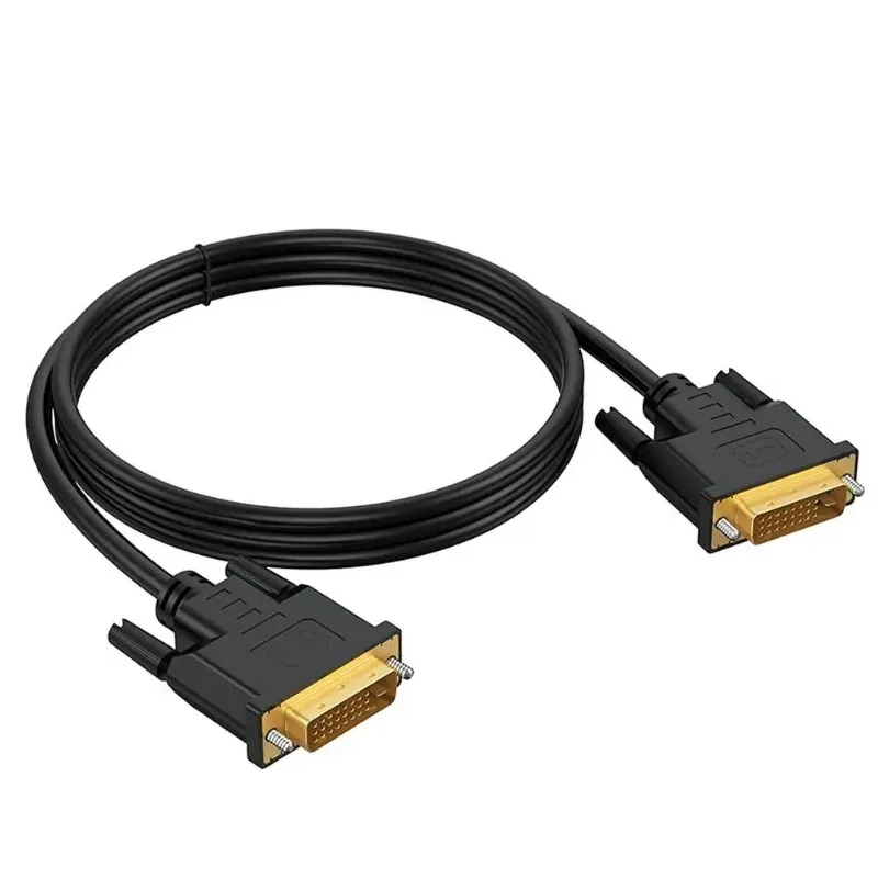 High-definition DVI To DVI Cable Male To Male 24+1 Pin 1.5M Black Computer Monitor Connection Cable CCS in-stock Fast Shipping