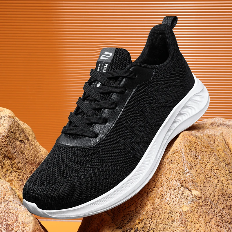 Mens Outdoor Fitness Casual Shoes Summer Full Airflow Mesh Flexible Anti Slip Sole Daily Urban Leisure Footwear