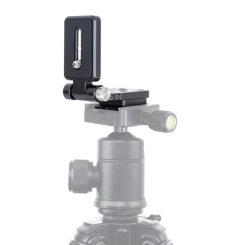 Placa de liberación rápida con soporte en L plegable para cámara ABZZ-DSLR, placa de liberación rápida para cámara Arca Swiss
