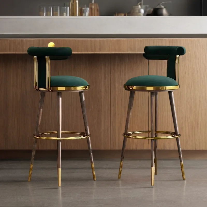 

Роскошный барный стул, современный высокий табурет, расслабляющий домашний барный стул с стулом, дизайнерская стойка для сада, работы, кухни, высокий табурет