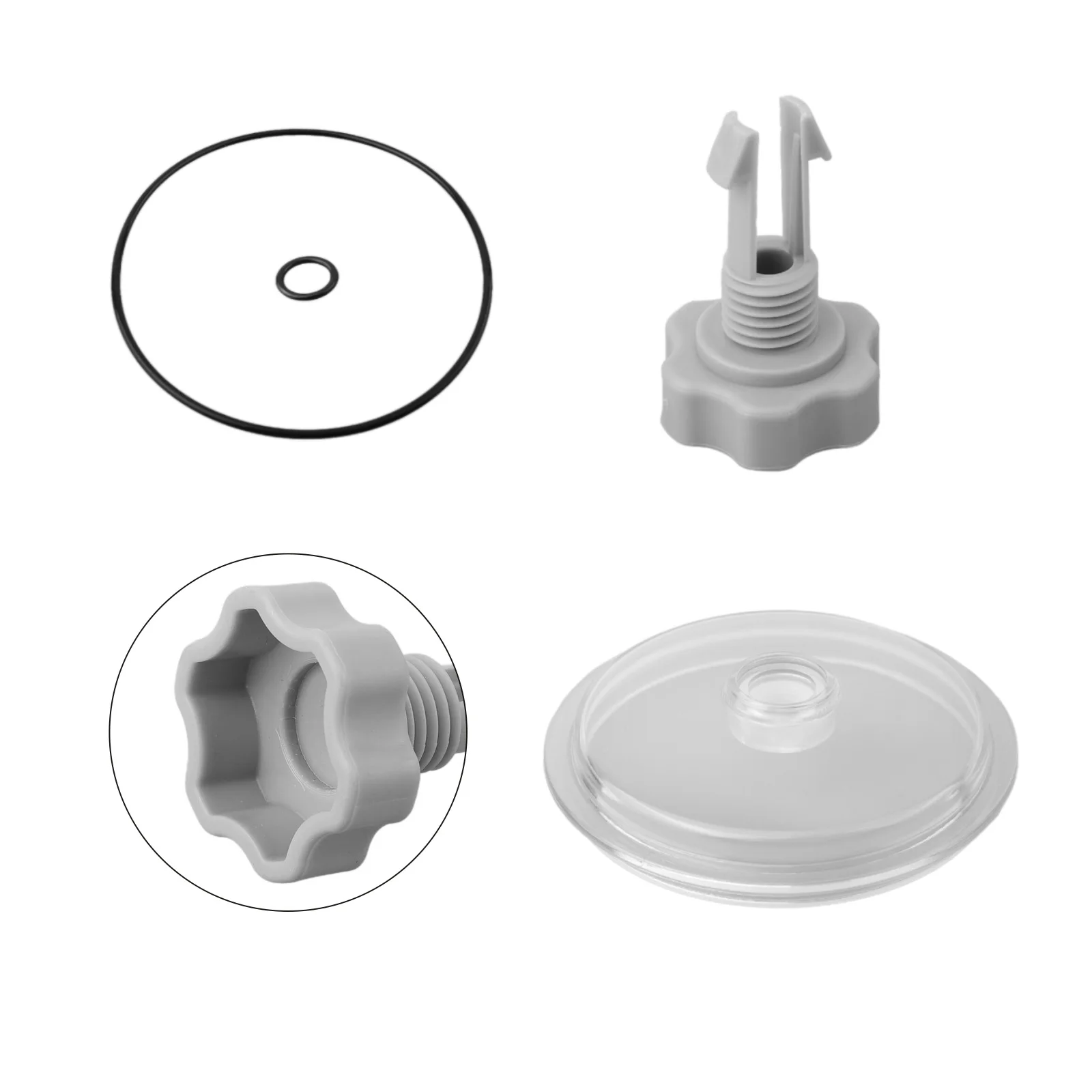 SF801101 Replacement For Leaf Trap Cover Lid with Valve and O For Ring for Intex 12in Sand Filter Pump EnsuFor Ring Secure Seal