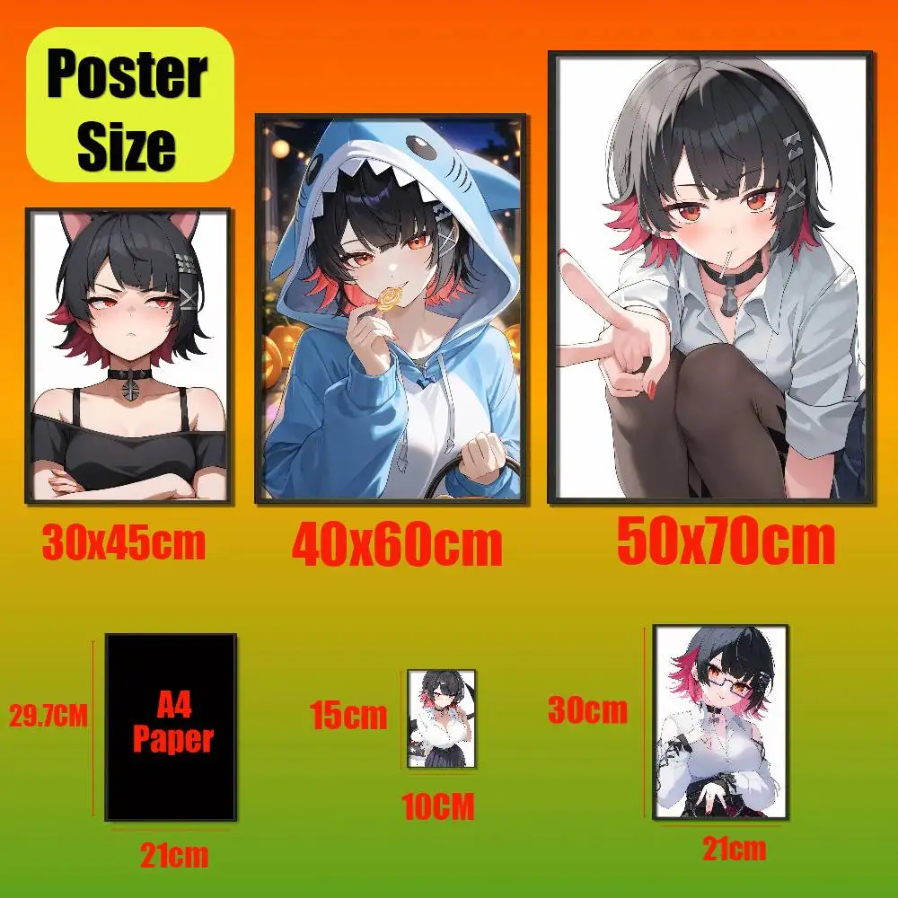 For Ellen Joe Zenless Zone Zero ZZZ Poster Cover Wall Sticker Bedroom Custom Self-adhesive Decoration Fans Playbill
