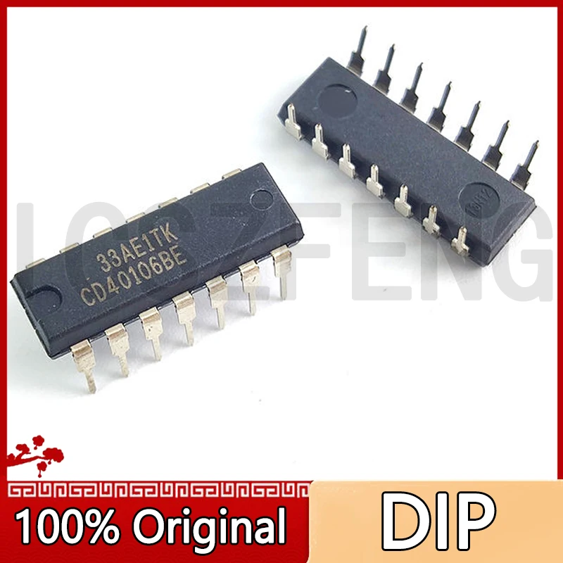 10Pcs/lot New CD40106BE CD40106 40106BE DIP-14 40106 IC