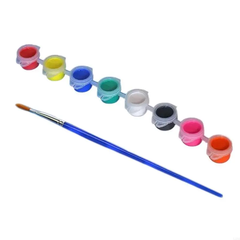 قناع ورق الطلاء اليدوي A3PB مع طلاء الاكريليك وفرشاة الطلاء للطفل الكبار الهالوين