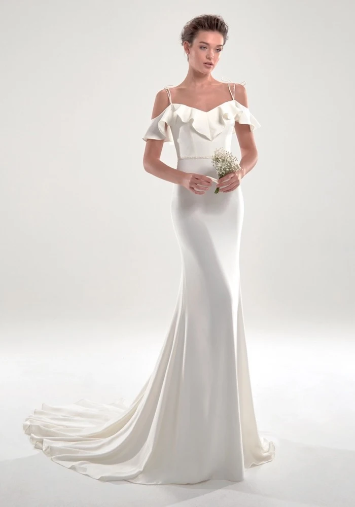 Customized Modern Style Charmeuse Ruched Pleat Bow A-line Spaghetti strap Long Dresses Bespoke Occasion Dresses Exquisite Formal