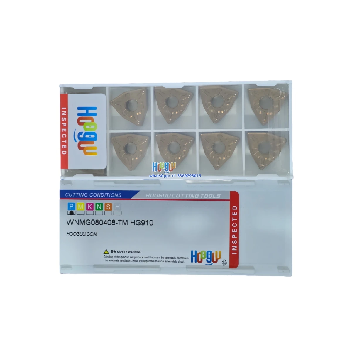 

HOOGUU 100% Original WNMG080404/08/12/-TM/D43/-L-S/MA/MS HG310~990 Turning Insert PVD/CVD Coated Cemented Carbide