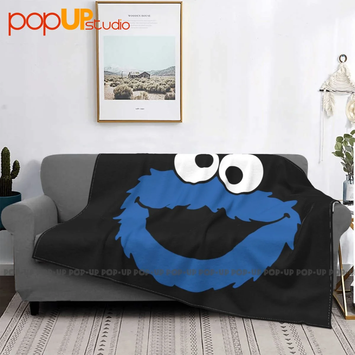 Cookie Monster coperta autunno per letto biancheria da letto traspirante fornitura divano decorativo