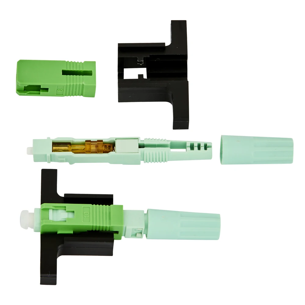 Lenew Popular Optical Fiber Connector  Durable LX18 Net type SC APC/UPC  FTTH  Fiber Optic Fast Connector