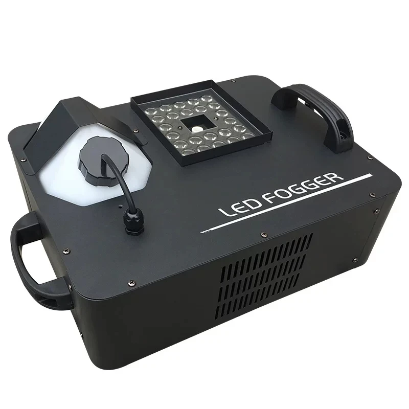 220V 1500W LED Fog Colorful Machine Vertical Smoke Machine Professional Fogger for Stage Equipment 24 LED Air Column Machine