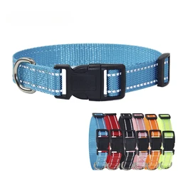 Ensemble collier et laisse en nylon pour animaux de compagnie, petits, moyens et grands chiens, accessoires pour chiens