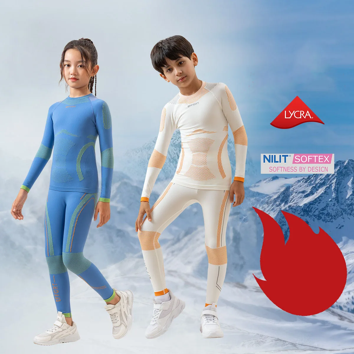 Children Winter Ski Thermal Underwear Sets Boys Girls Warm Breathable Skin-friendly Thermo Underwear Thermo Underwear For Kids