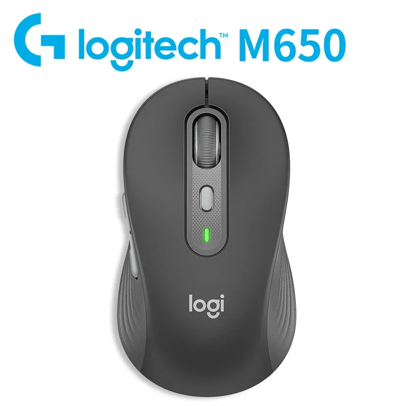 Logitech Signature M650 for business wireless Mouse Low Noise Clicks, Durable Build for Long Term Usage