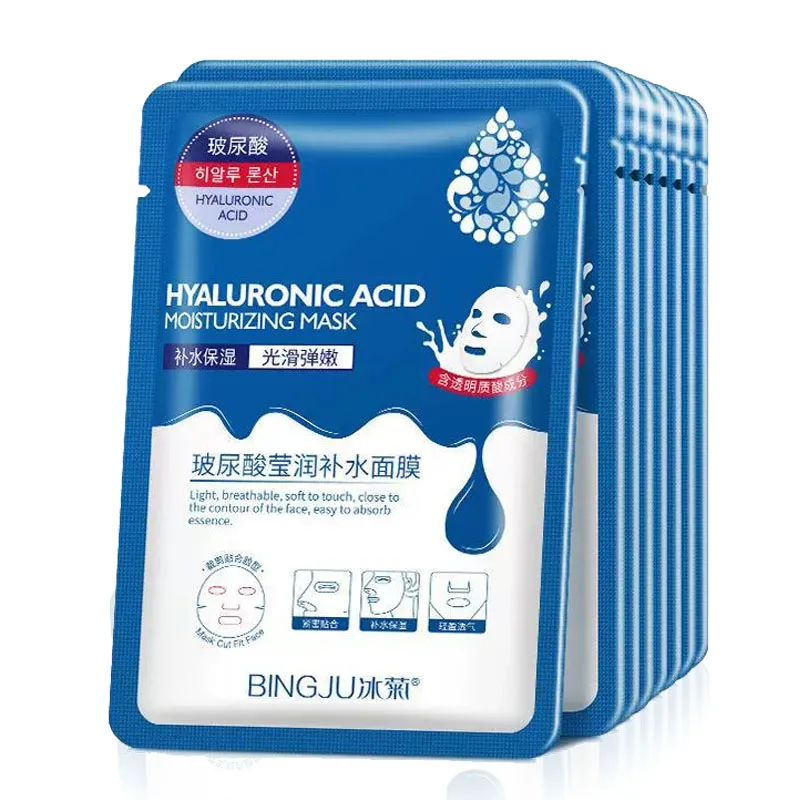 10/20/30 stücke Hyaluronsäure Feuchtigkeitsspendende Gesichtsmasken Blattmasken Gesicht Feuchtigkeitsspendende Anti-aging Anti Falten Gesichtsmaske Hautpflege