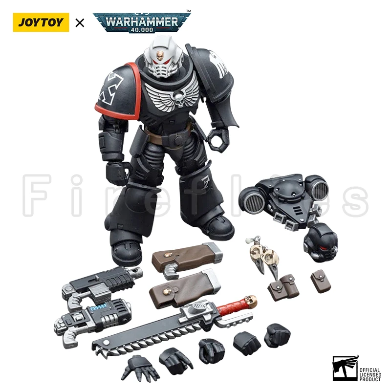 JOYTOY Warhammer 40k Raven Guard Intercessors Sargento Ashan - Figura De Acción 1:18 Con Armas Intercambiables