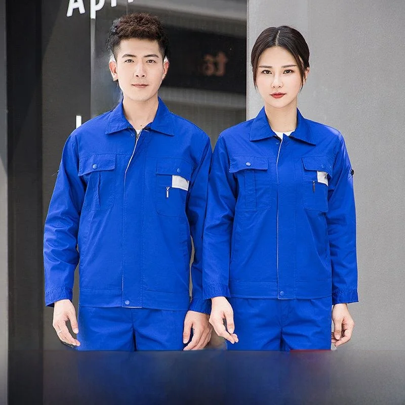 ensemble-de-travail-pour-hommes-ete-protection-professionnelle-reparation-automobile-vetements-de-travail-en-melange-polyester-coton