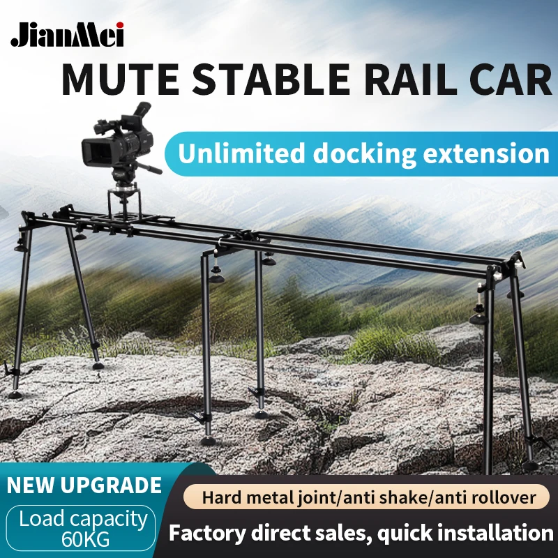Aluminum Alloy LDH Camera Slide Manual/Motorized Camera DSLR Professional Camera Stabilizer Can Extend The Load