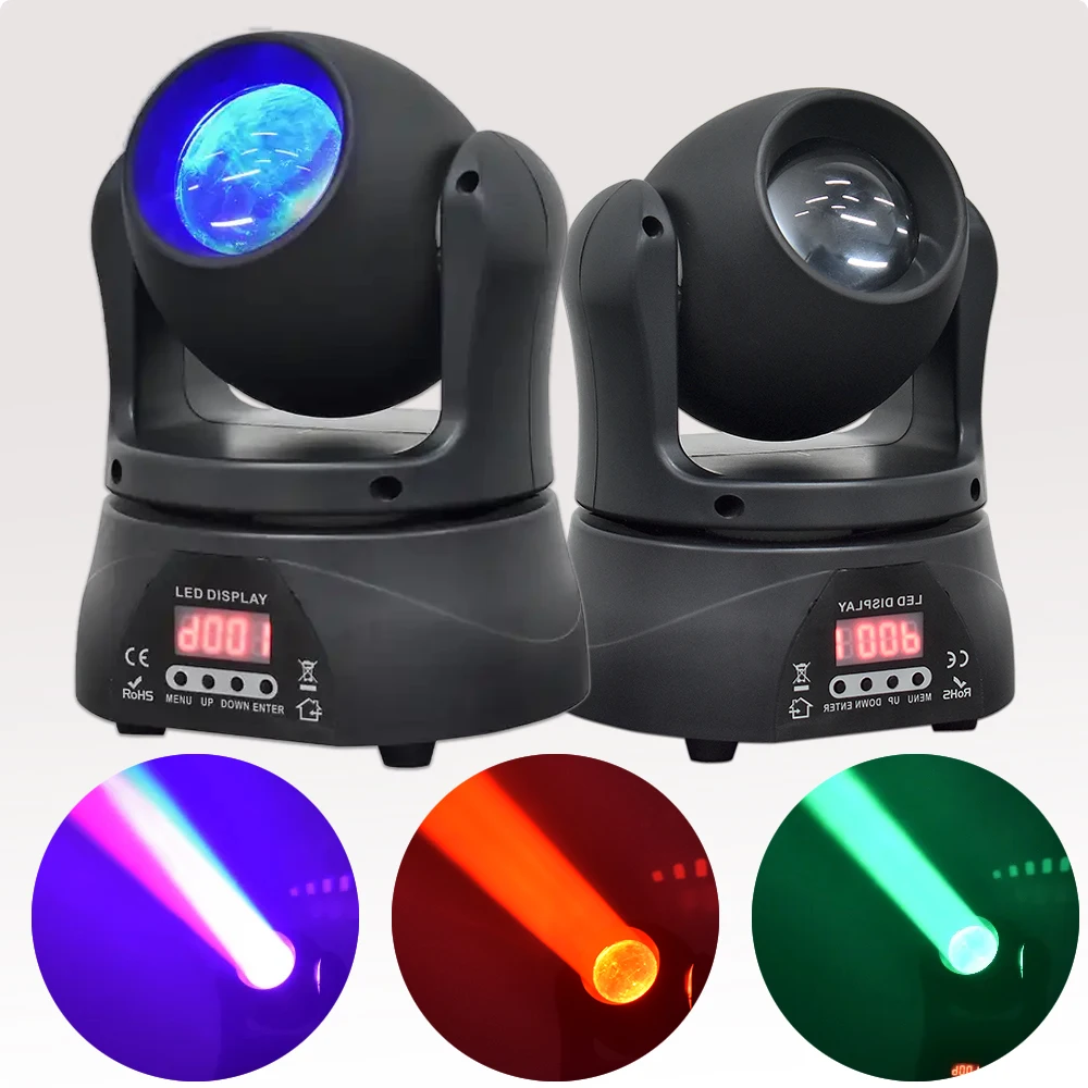 led mini dj beam moving head light dmx512 efeito disco party equipamento de iluminacao efeito stage 60w rgbw 4in 1 01