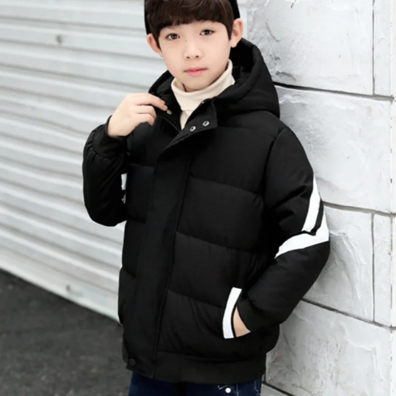 

Boys Coat Overcoat Jacket Windbreak Outerwear 2024 Red Winter Autumn Cotton High Quality Christmas Gift Children's Clothing