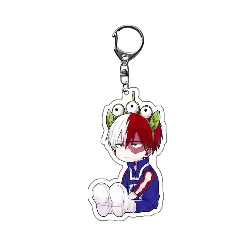 My Hero Academia midoriya izku keychain Yawa seriawa figure acrylic key ring jewelry bag charms pendant friends gifts arcane