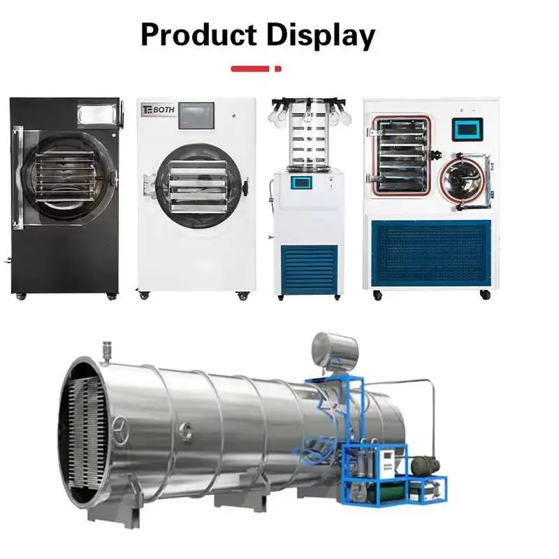 1.0-50kg Whole Strawberry Fruit And Commercial Freeze-dried Candy Freeze Dryer Household Freeze Dryer Source Factory