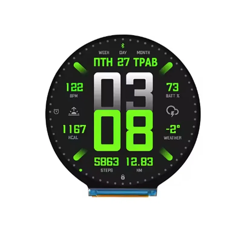 ESP32-S3 2.8inch Round Display Development Board, 480×480, 32-bit LX7 Dual-core Processor, Options For Touch Function