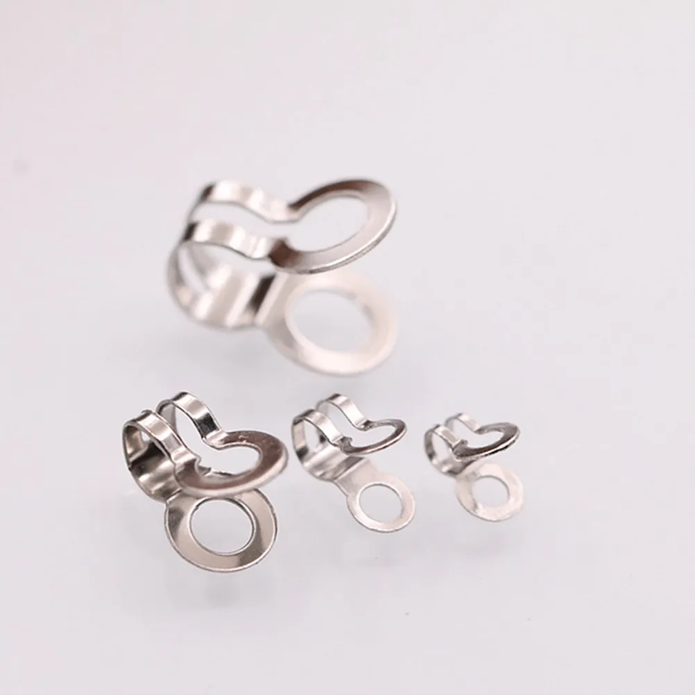 40Pcs Titanium Steel DIY Jewelry Clasps Set 2Mm 2.4mm 3.2mm 4Mm for Bracelet Bag Making Handmade Craft Charm Buckle Jewelry