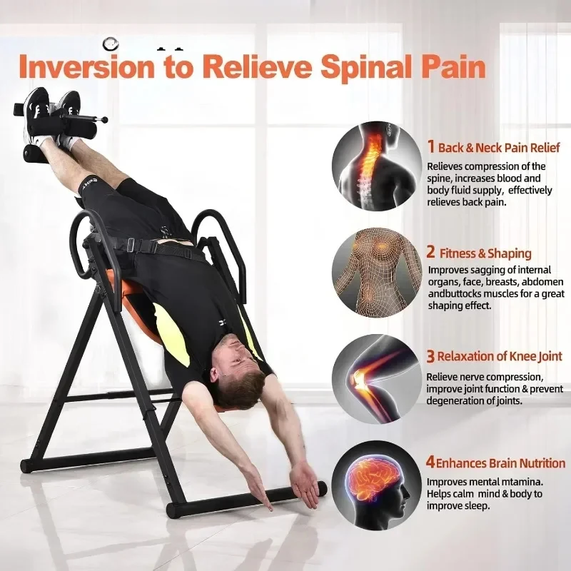 Inversion Table for Back Pain Relief Strength Training Inversion Equipment Decompression Table Pain Therapy Training