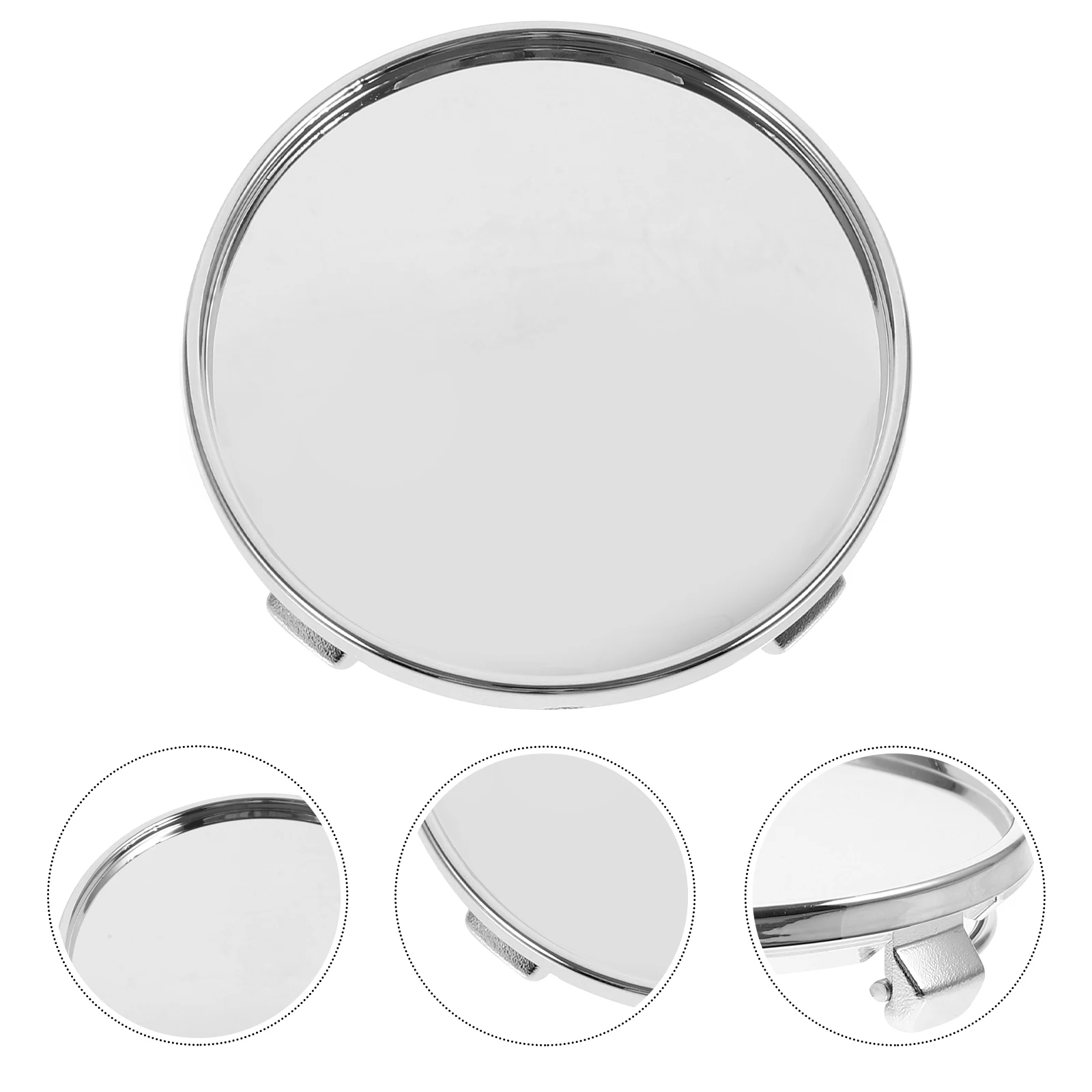 

4pcs Silver Car Wheel Hub Caps Durable Rust Resistant Easy Installation Universal Rim Covers Plastic Material Stylish Design