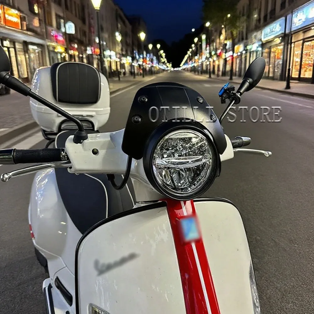 

New Motorcycle Front Headlight Cover Waterproof Fairing Accessories Windshield For Vespa GTS 300 SUPER GTS300 Super 2018 - 2022