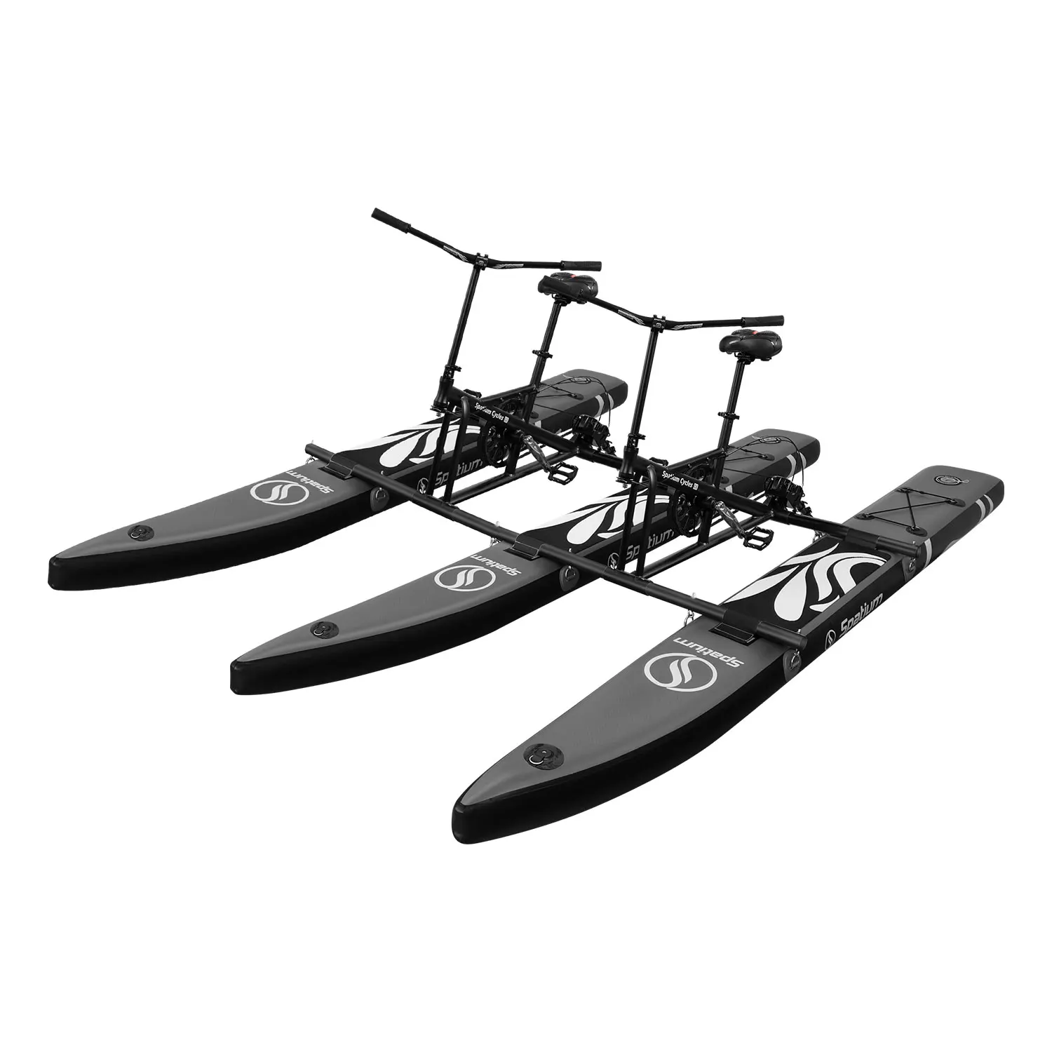 New Collection Inflatable 2 Person Sea Cycle Floating Paddle Water Bike