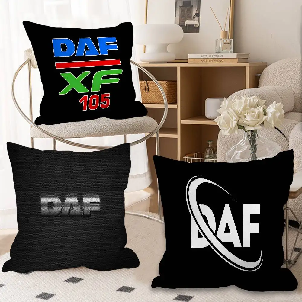 D-DAF Truck logo Maple Design Cushion Cover Happy Autumn Harvest decor Holiday Decorati Pillow Cover