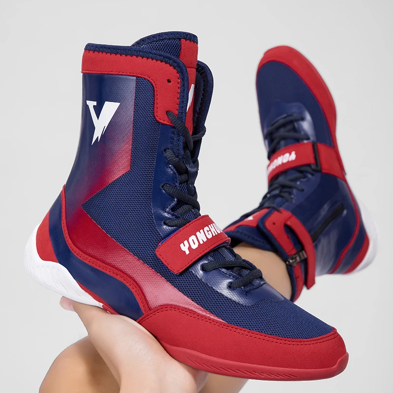 

2025 New Wrestling Shoes Boxing Shoes Unisex Breathable Boxing Shoes Men's Women's Top Fighting Shoes Couple Training Shoes