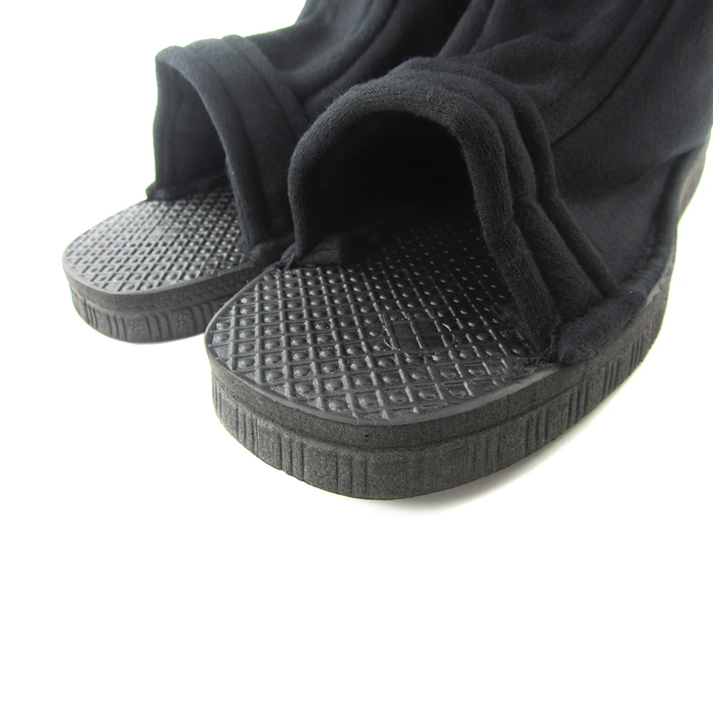 Ninja Sakura Sasuke Black And Blue Cartoon Peripheral Open Toe Anime Role Play Naruto Zipper Slippers Ninja Shoes 2025