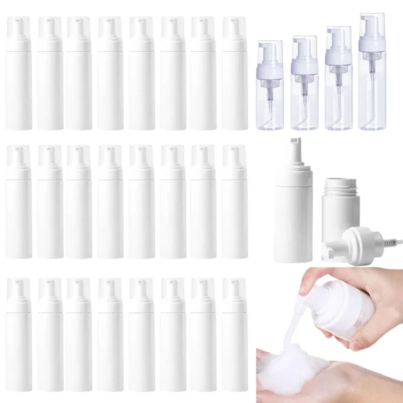 

2Pcs Empty 30ml-200ml Plastic Foam Pump Bottle Portable Travel Foaming Bottles Refillable Dispenser Container For Lotion shampoo