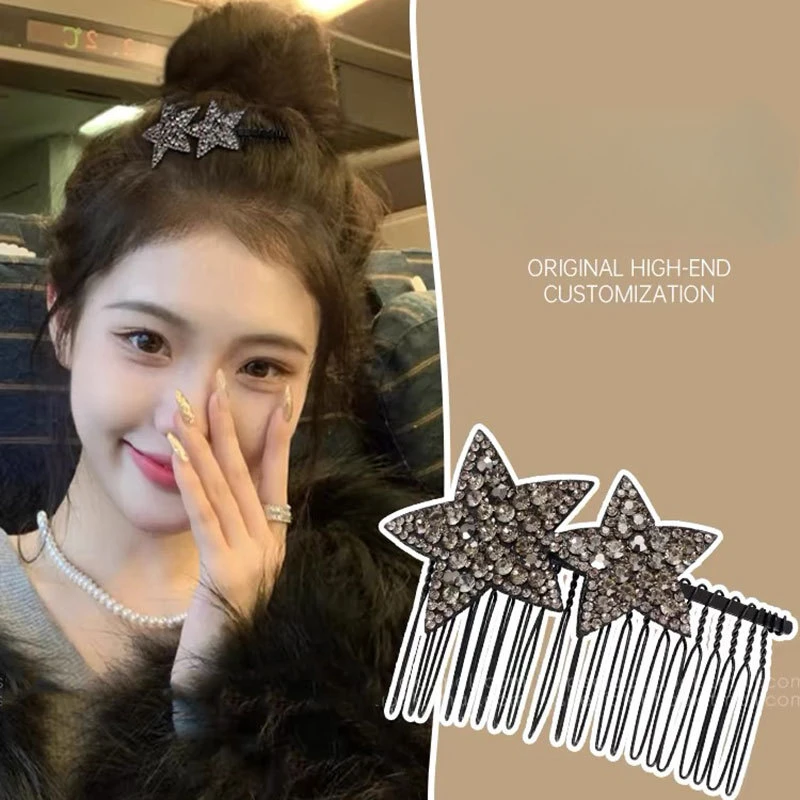 Новая-корейская-модная-расческа-для-волос-со-стразами-и-пентаграммой-новые-головные-уборы-заколка-для-волос-головные-уборы-для-девочек-и-женщин-аксессуары-для-волос
