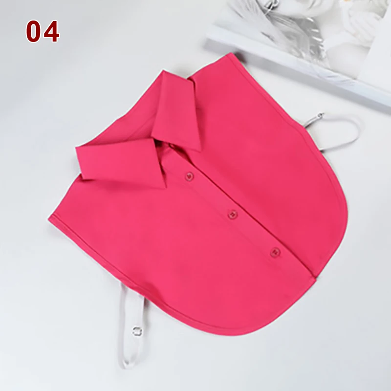 Women Shirt Fake Collar Vintage Detachable False Collar Blouse Lapel Elastic Collar Tie Women Clothes Shirt Accessories